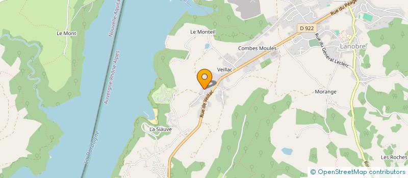 localisation de l'entreprise MADAME MARINE PRADEL  LANOBRE