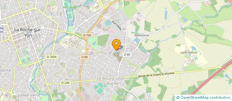 localisation de l'entreprise MADAME MARINE PREVOTEAUX à LA ROCHE-SUR-YON