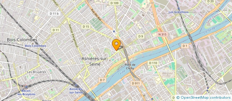 localisation de l'entreprise MADAME MARINE PUBELLIER à ASNIERES-SUR-SEINE