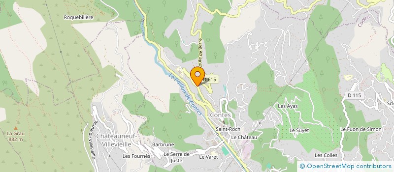 localisation de l'entreprise MADAME MARINE PUNTUNET  CONTES