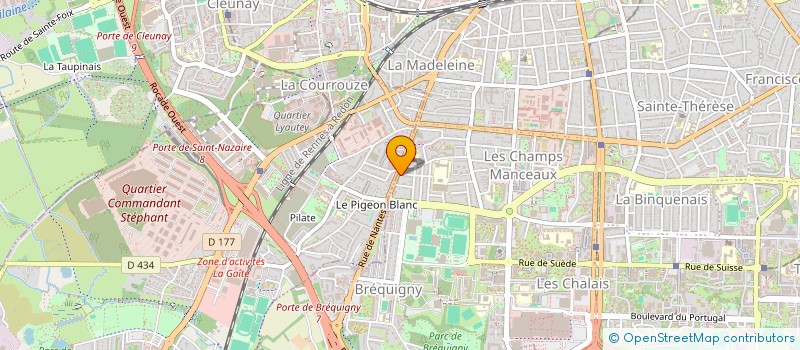 localisation de l'entreprise MADAME MARINE QUEMERE  RENNES