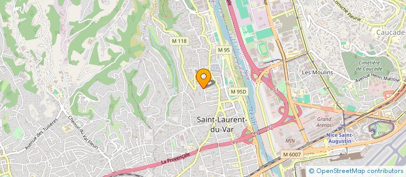 localisation de l'entreprise MADAME MARINE QUILICHINI  SAINT-LAURENT-DU-VAR