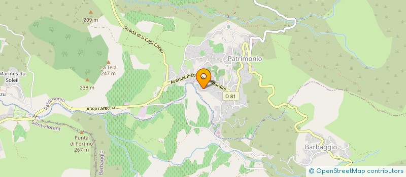 localisation de l'entreprise MADAME MARINE QUILICI  PATRIMONIO