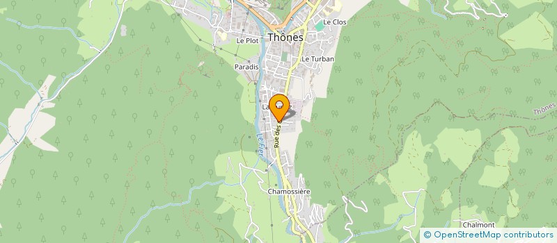 localisation de l'entreprise MADAME MARINE QUINTARD  THONES