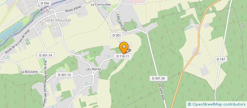 localisation de l'entreprise MADAME MARINE QUONIAM à SOREL-MOUSSEL