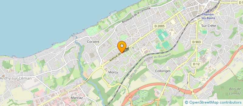 localisation de l'entreprise MADAME MARINE RABETTE à THONON-LES-BAINS