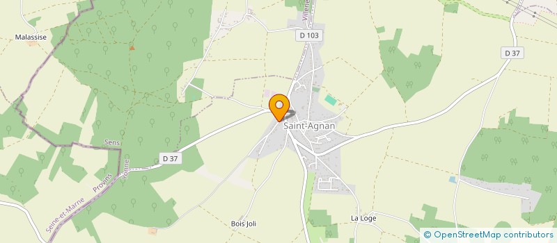 localisation de l'entreprise MADAME MARINE RABUT à SAINT-AGNAN