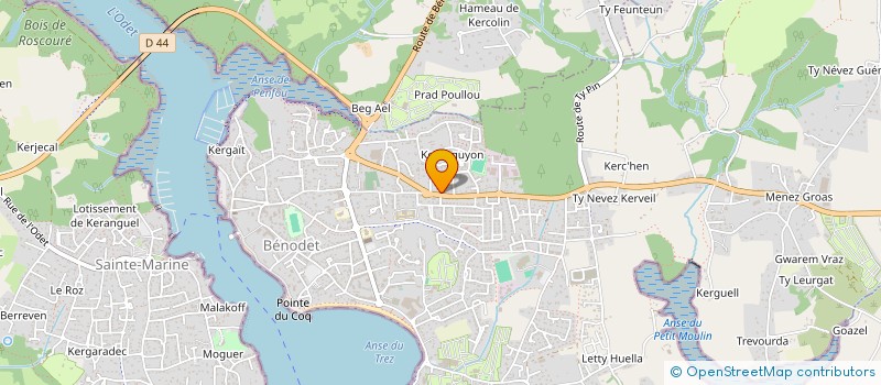 localisation de l'entreprise MADAME MARINE RAMBAUD  BENODET
