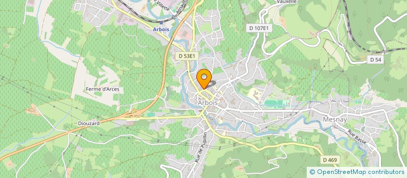 localisation de l'entreprise MADAME MARINE RAMEL  ARBOIS