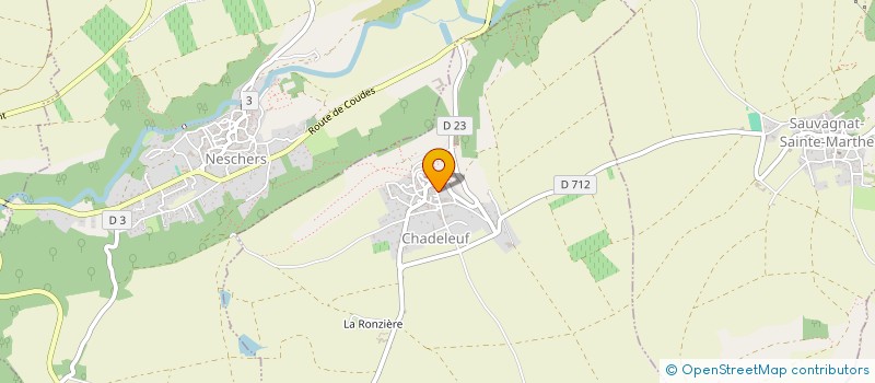 localisation de l'entreprise MADAME MARINE RAPHANEL  CHADELEUF