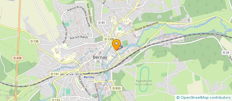 localisation de l'entreprise MADAME MARINE RAUX  BERNAY