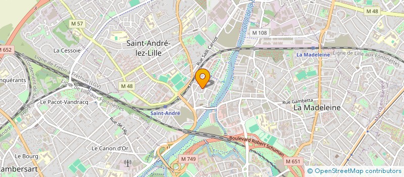 localisation de l'entreprise MADAME MARINE RAZOUX  SAINT-ANDRE-LEZ-LILLE