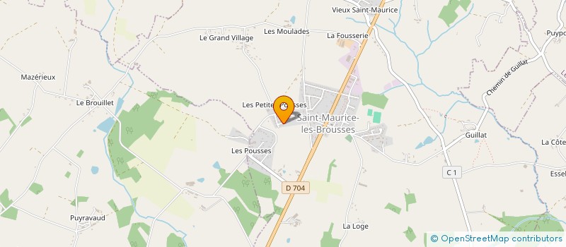 localisation de l'entreprise MADAME MARINE REGNIER à SAINT-MAURICE-LES-BROUSSES