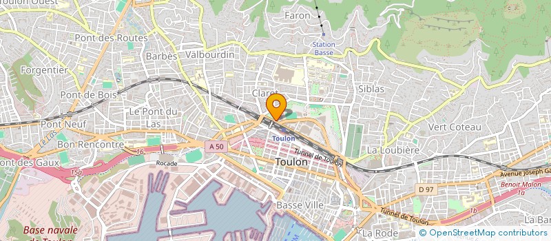 localisation de l'entreprise MADAME MARINE REOT  TOULON