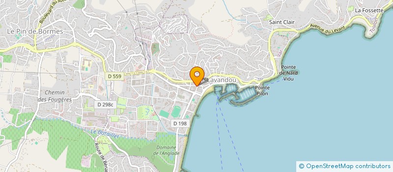localisation de l'entreprise MADAME MARINE RICCARDI à LE LAVANDOU