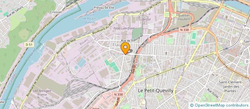 localisation de l'entreprise MADAME MARINE RIOS  LE PETIT-QUEVILLY