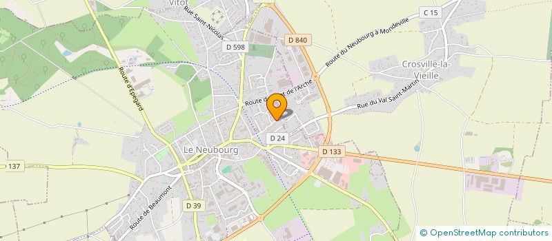 localisation de l'entreprise MADAME MARINE ROBION à LE NEUBOURG