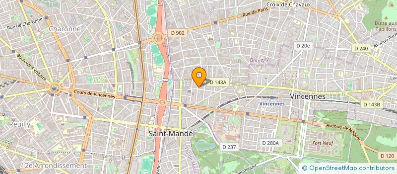 localisation de l'entreprise MADAME MARINE ROCAGEL à VINCENNES