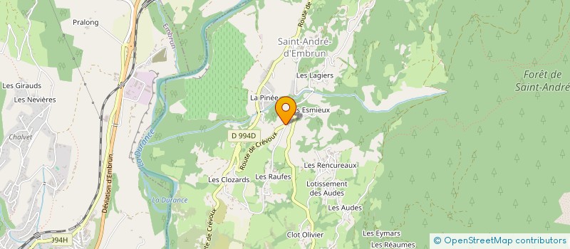 localisation de l'entreprise MADAME MARINE ROCHAS  SAINT-ANDRE-D'EMBRUN