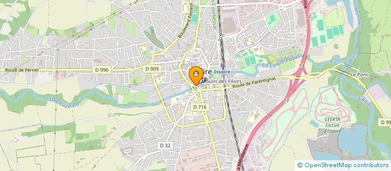 localisation de l'entreprise MADAME MARINE ROCHE  ISSOIRE