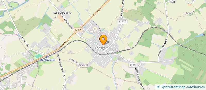 localisation de l'entreprise MADAME MARINE RODRIGUEZ  LASSERRE-PRADERE