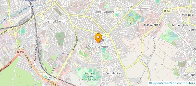 localisation de l'entreprise MADAME MARINE ROLLAND  PERPIGNAN