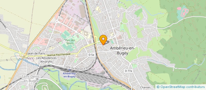 localisation de l'entreprise MADAME MARINE ROMANET à AMBERIEU-EN-BUGEY