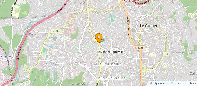 localisation de l'entreprise MADAME MARINE ROUSSY à LE CANNET