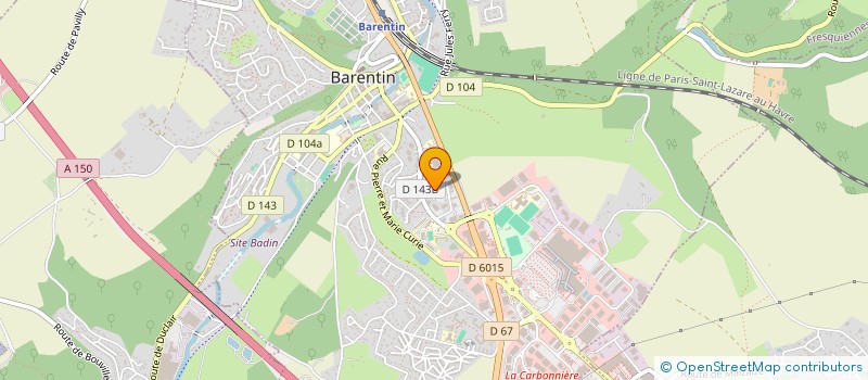 localisation de l'entreprise MADAME MARINE ROUVIERE  BARENTIN