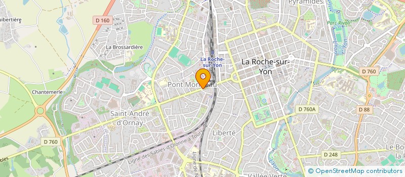 localisation de l'entreprise MADAME MARINE RUFFIN  LA ROCHE-SUR-YON