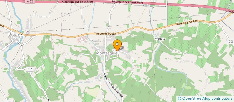 localisation de l'entreprise MADAME MARINE RUIZ  MONTESQUIEU