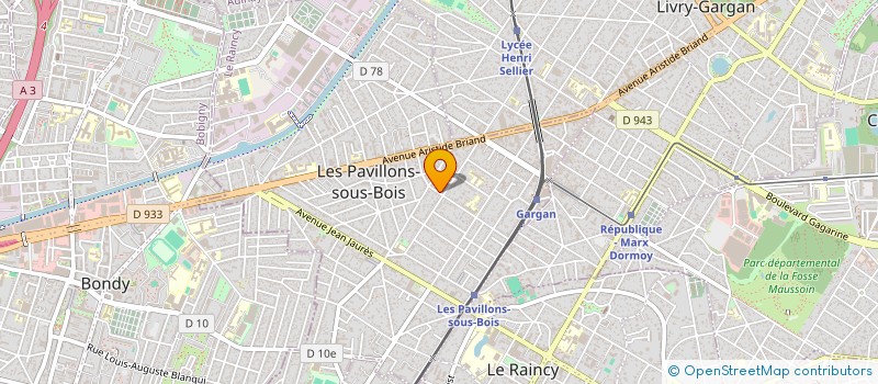 localisation de l'entreprise MADAME MARINE SAADA  LES PAVILLONS-SOUS-BOIS