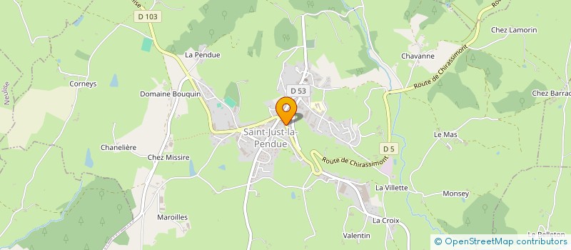 localisation de l'entreprise MADAME MARINE SALGADO  SAINT-JUST-LA-PENDUE