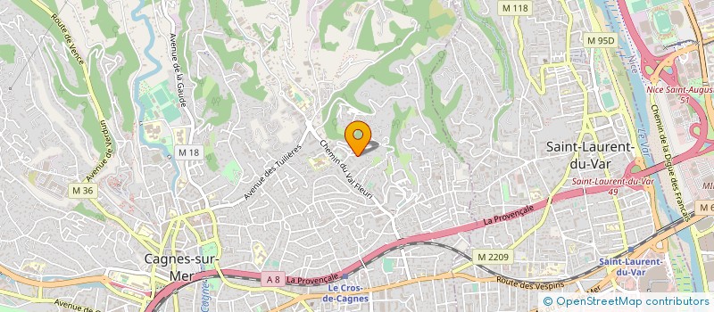localisation de l'entreprise MADAME MARINE SALVIANI à CAGNES-SUR-MER