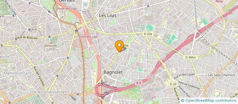 localisation de l'entreprise MADAME MARINE SARAIS à BAGNOLET
