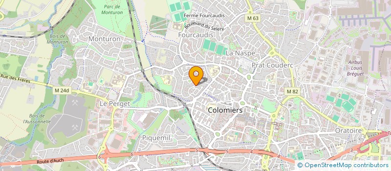 localisation de l'entreprise MADAME MARINE SCHWARTZ  COLOMIERS