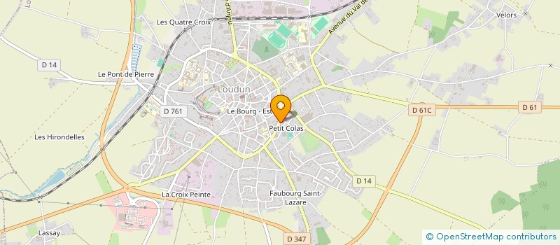 localisation de l'entreprise MADAME MARINE SEGRETAIN  LOUDUN