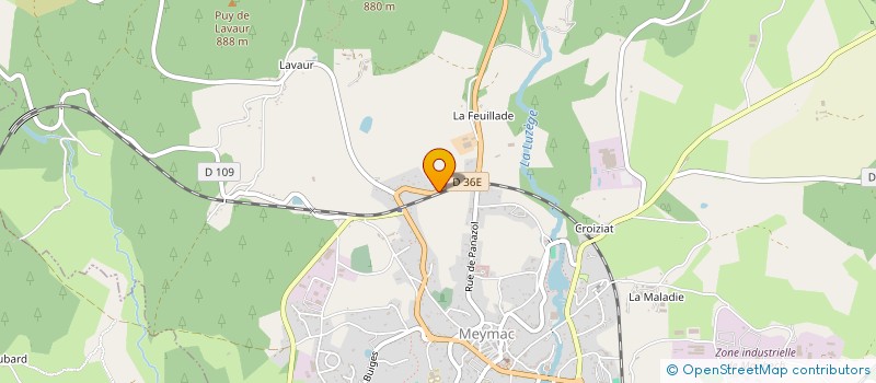 localisation de l'entreprise MADAME MARINE SEINCE  MEYMAC