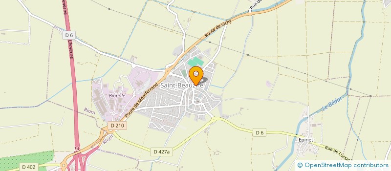 localisation de l'entreprise MADAME MARINE SERVIER à SAINT-BEAUZIRE