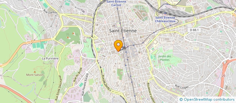 localisation de l'entreprise MADAME MARINE SEVE  SAINT-ETIENNE