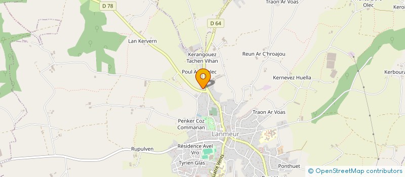 localisation de l'entreprise MADAME MARINE SOMERVILLE  LANMEUR