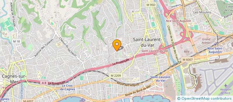 localisation de l'entreprise MADAME MARINE SORDELLO à SAINT-LAURENT-DU-VAR