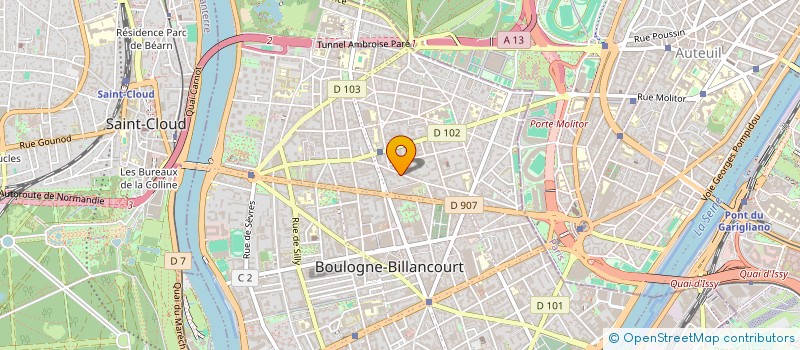 localisation de l'entreprise MADAME MARINE TADEBOIS à BOULOGNE-BILLANCOURT