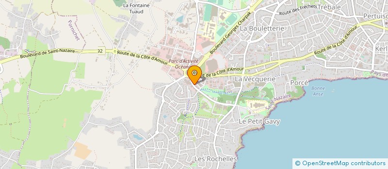 localisation de l'entreprise MADAME MARINE TESSIER à SAINT-NAZAIRE