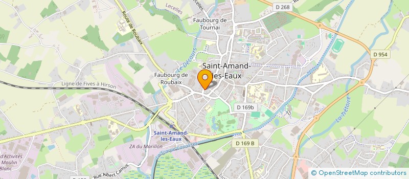 localisation de l'entreprise MADAME MARINE TEXTORIS à ST AMAND-LES-EAUX