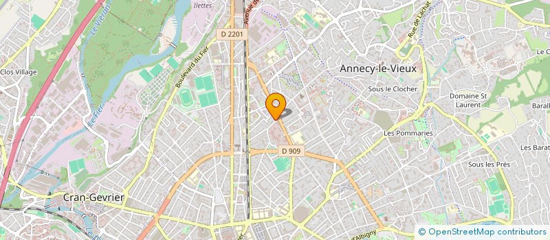 localisation de l'entreprise MADAME MARINE THEVENET  ANNECY