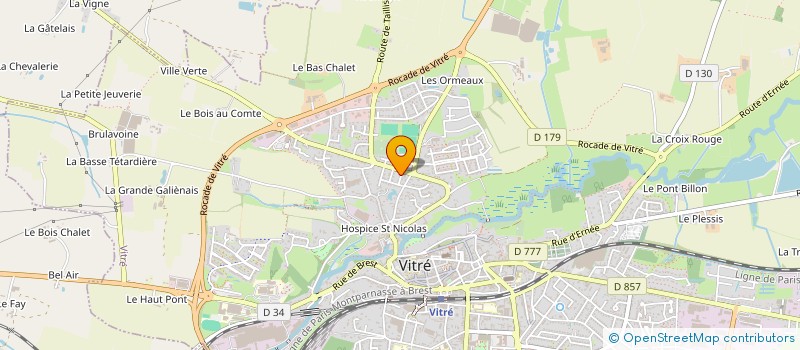 localisation de l'entreprise MADAME MARINE THIEBAULT  VITRE