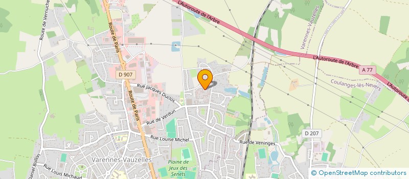 localisation de l'entreprise MADAME MARINE THIRIONET  VARENNES-VAUZELLES