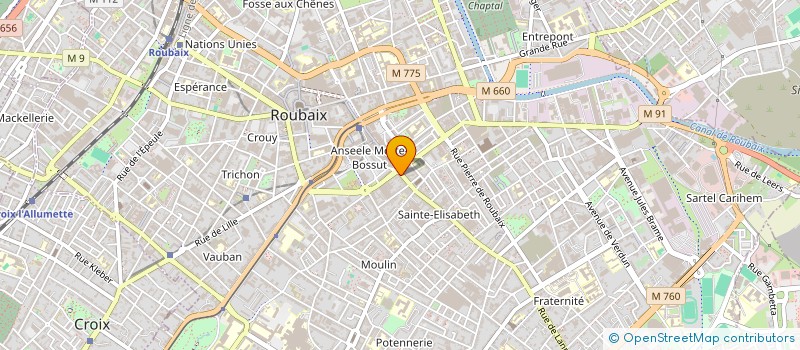 localisation de l'entreprise MADAME MARINE TIRMONT  ROUBAIX