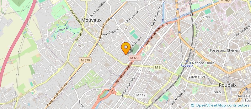 localisation de l'entreprise MADAME MARINE TONNEAU  TOURCOING